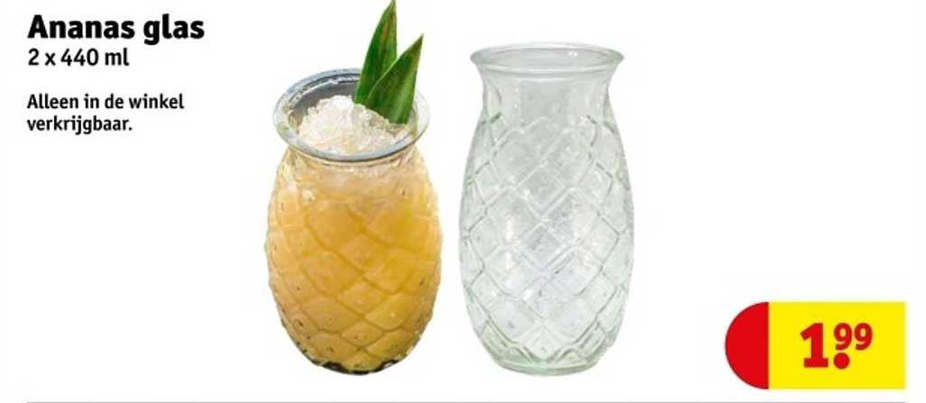 Ananas glas 2 x 440 ml