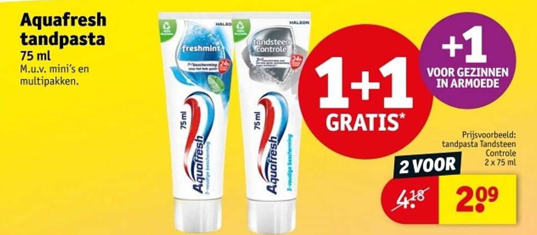 Aquafresh tandpasta 75 ml