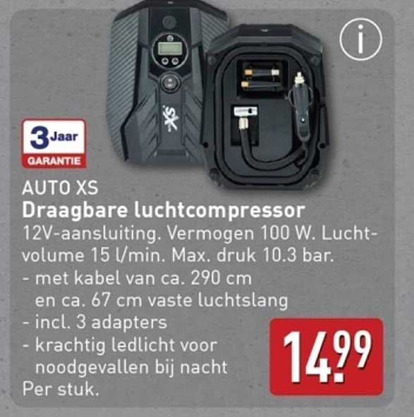 AUTO XS Draagbare luchtcompressor