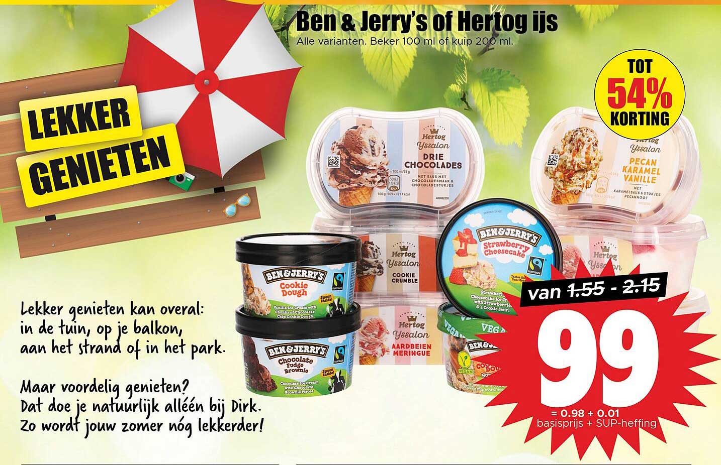 Ben & Jerry's of Hertog ijs