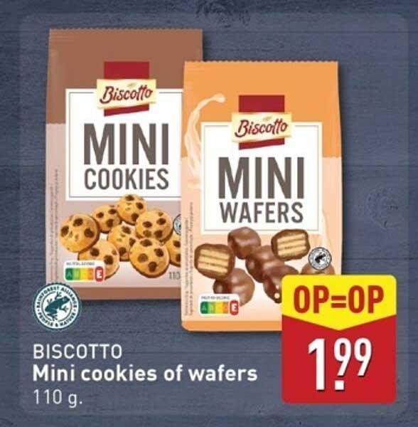 BISCOTTO Mini cookies of wafers 110 g