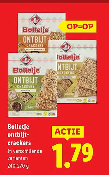 Bolletje ontbijt-crackers