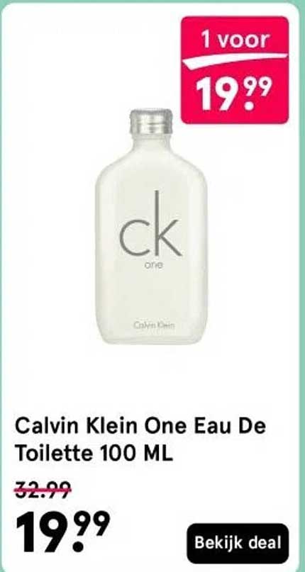 Calvin Klein One Eau De Toilette 100 ML