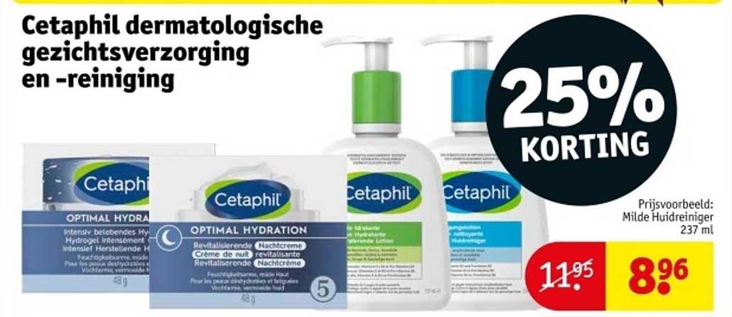 Cetaphil dermatologische gezichtsverzorging en -reiniging
