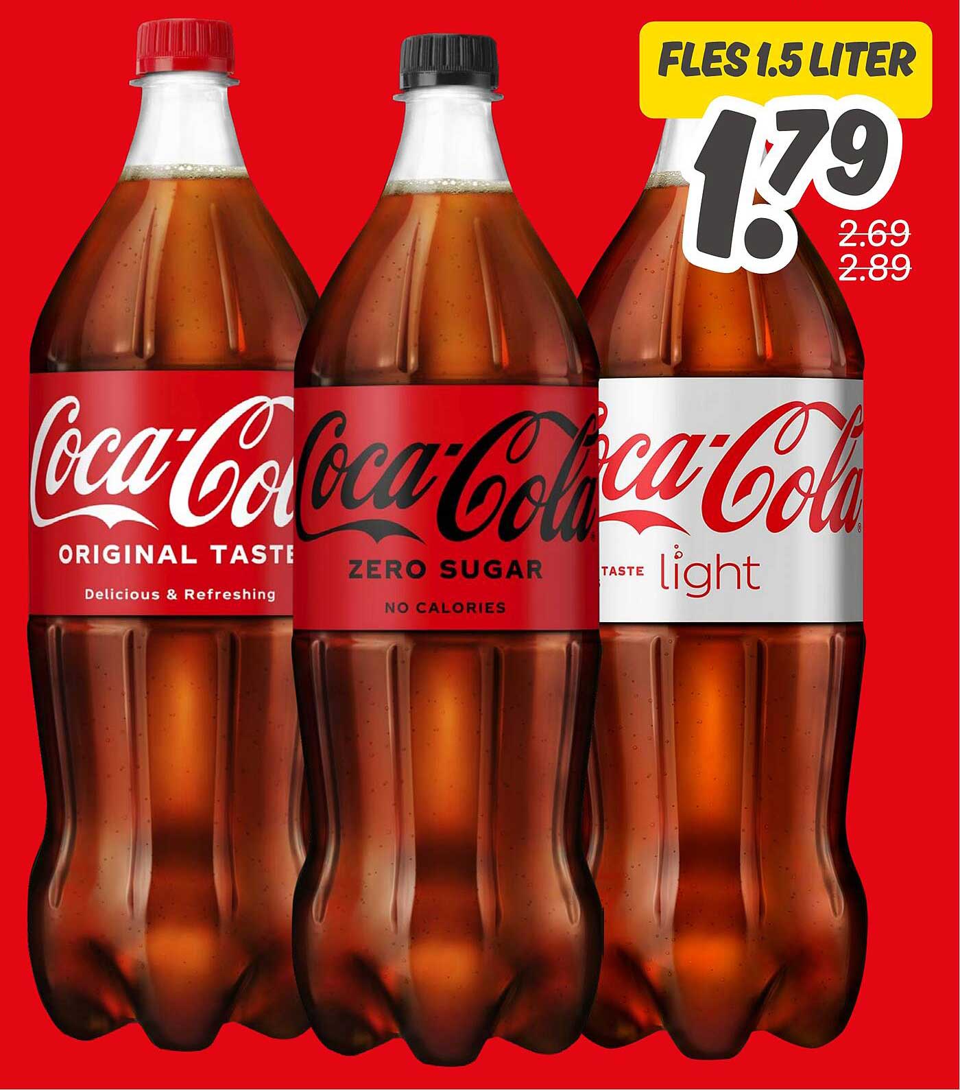 Coca-Cola Fles 1.5 Liter voor €1,79