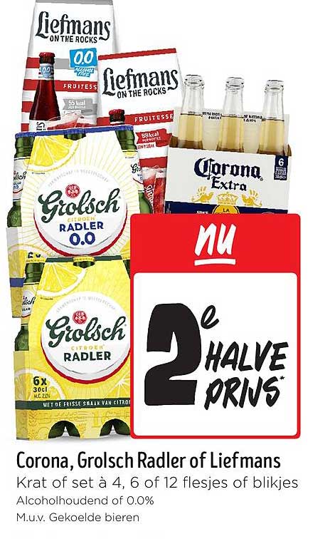 Corona, Grolsch Radler of Liefmans