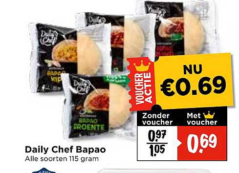 Daily Chef Bapao Alle soorten 115 gram