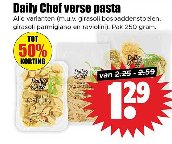 Daily Chef verse pasta
