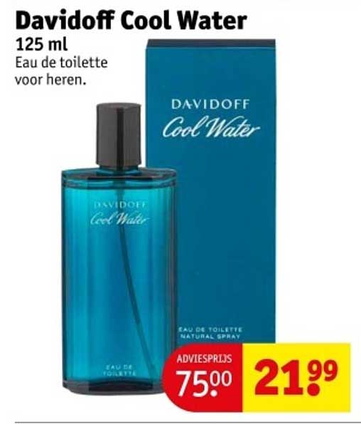 Davidoff Cool Water 125 ml Eau de toilette voor heren.