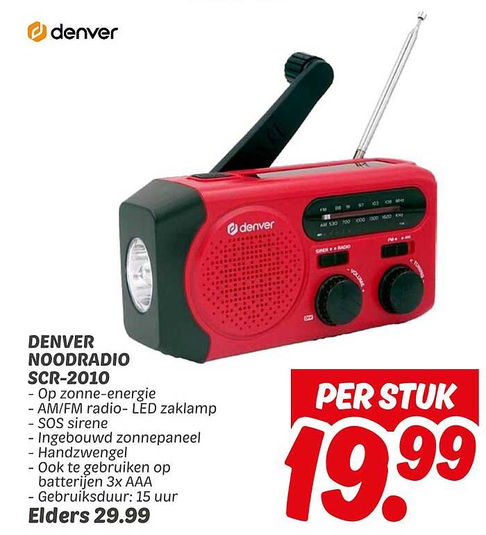 DENVER NOODRADIO SCR-2010