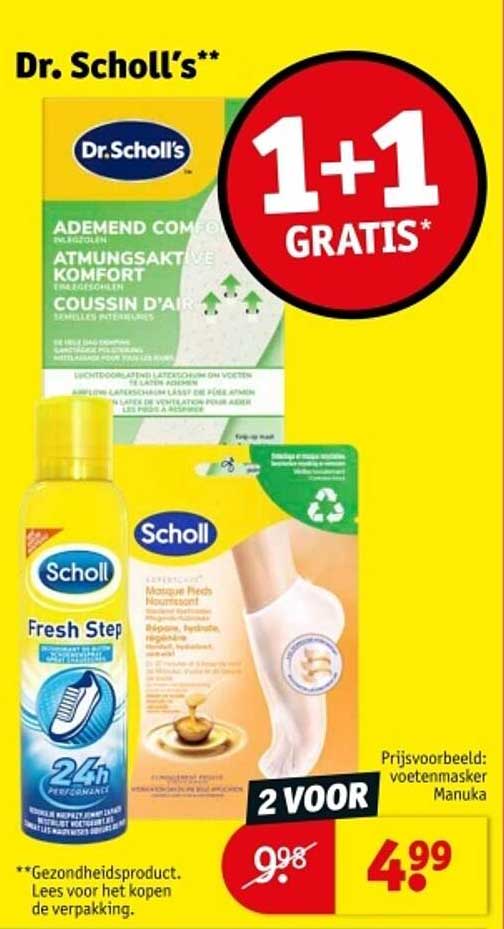 Dr. Scholl's 1+1 GRATIS