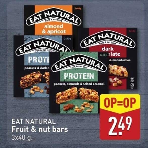 EAT NATURAL Fruit & nut bars 3x40 g.