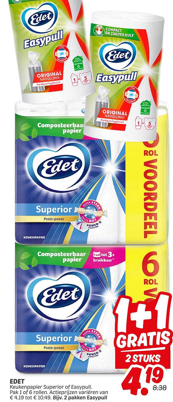 EDet Keukenpapier Superior of Easypull