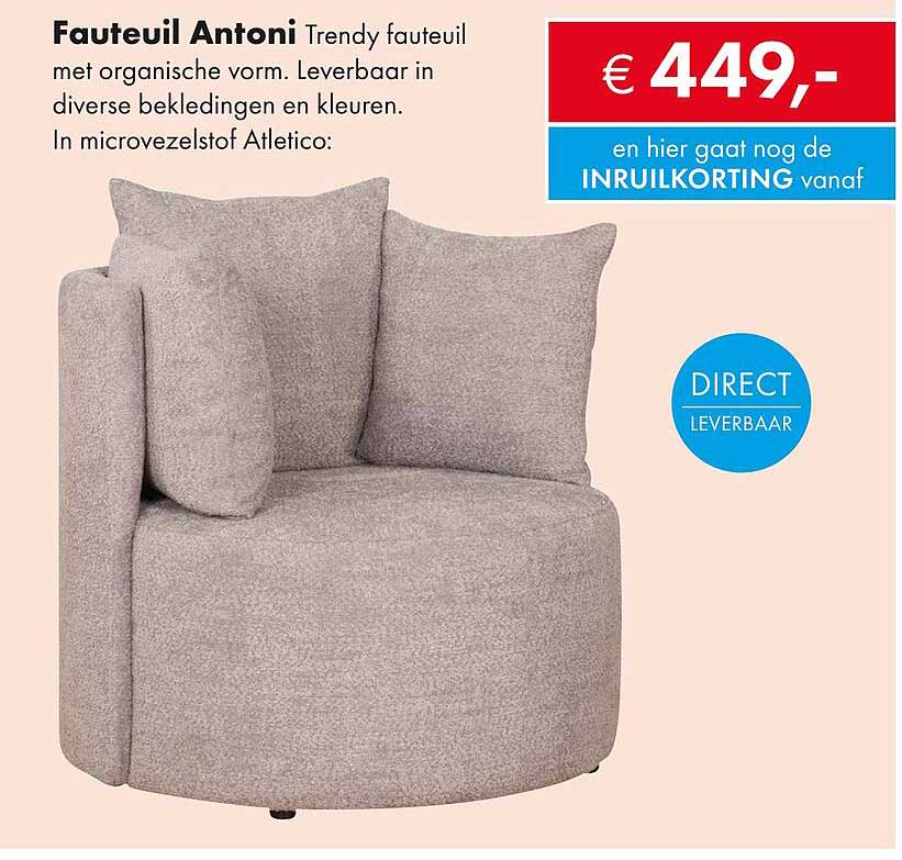 Fauteuil Antoni