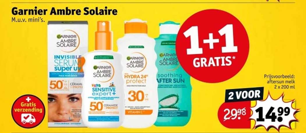 Garnier Ambre Solaire 1+1 Gratis