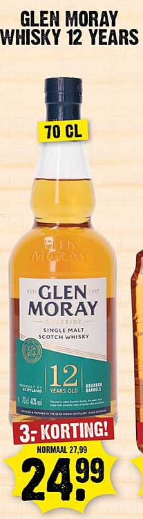 GLEN MORAY WHISKY 12 YEARS