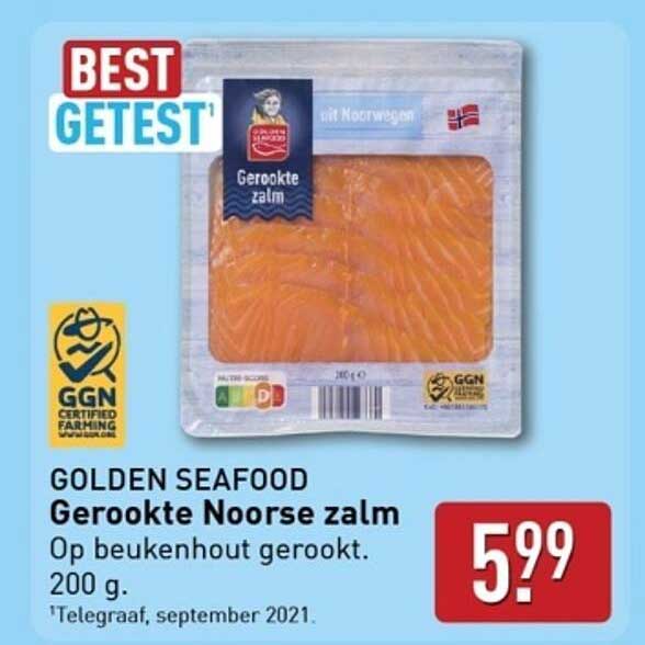 GOLDEN SEAFOOD Gerookte Noorse zalm