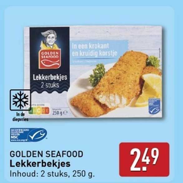 GOLDEN SEAFOOD Lekkerbekjes 2 stuks, 250 g