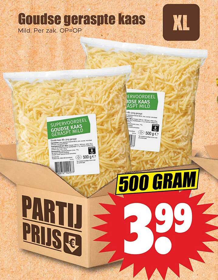 Goudse geraspte kaas