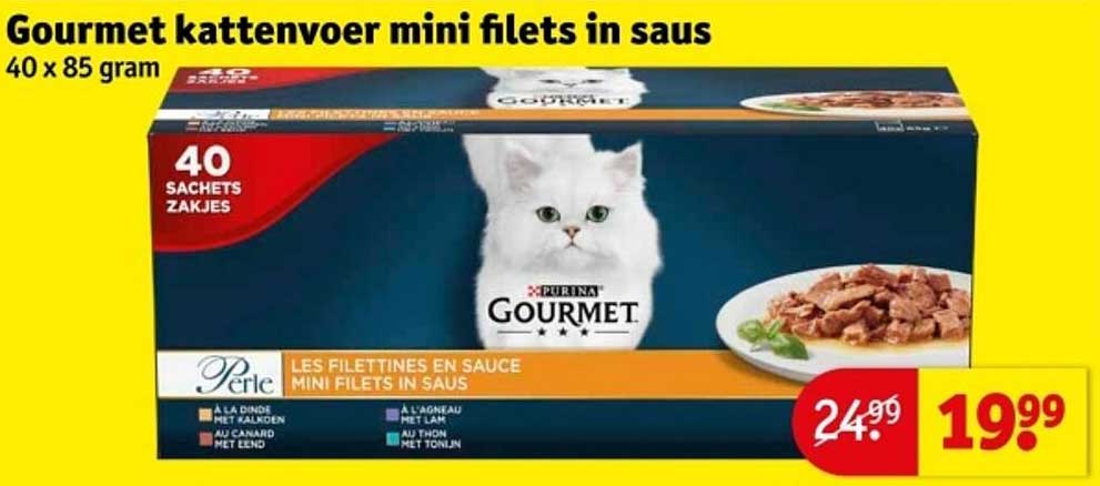 Gourmet kattenvoer mini filets in saus