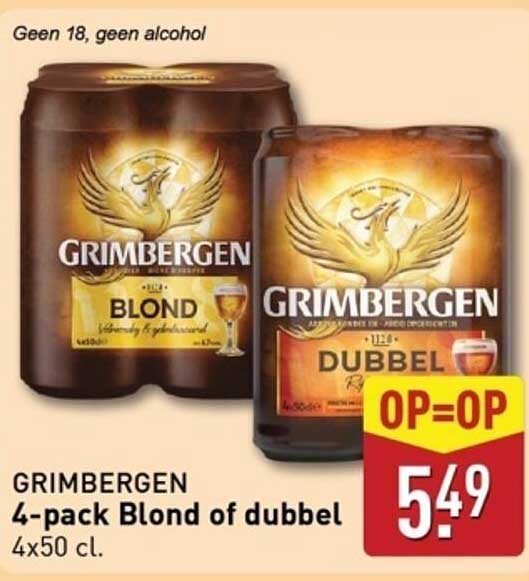 GRIMBERGEN 4-pack Blond of dubbel