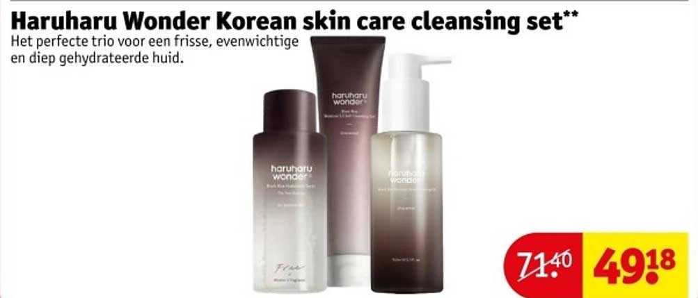 HaruHaru Wonder Korean skin care cleansing set