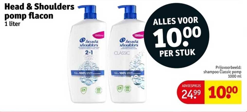 Head & Shoulders pomp flacon 1 liter