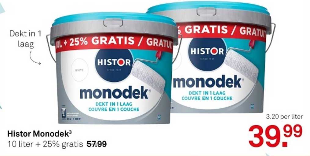 Histor Monodek³ 10 liter + 25% gratis