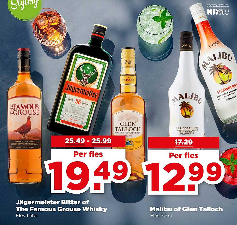Jägermeister Bitter of The Famous Grouse Whisky