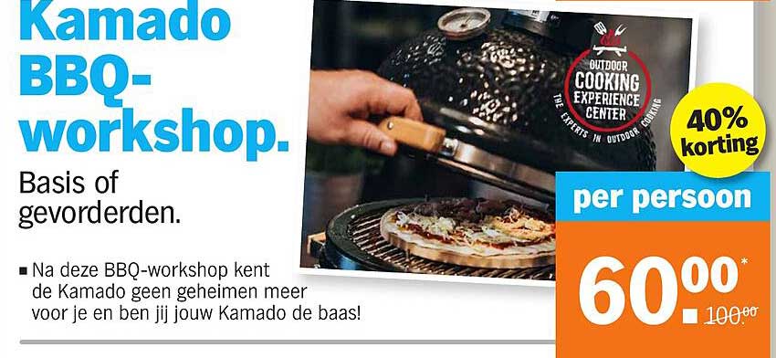 Kamado BBQ-workshop. Basis of gevorderden.