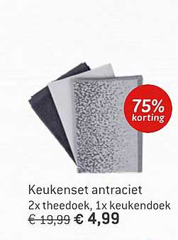 Keukenset antraciet