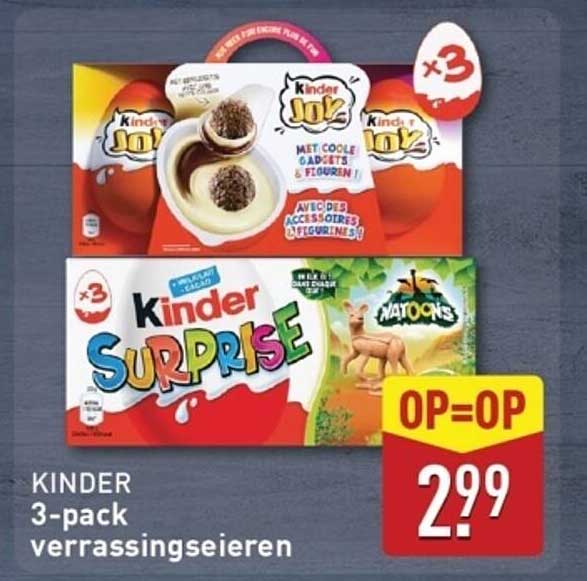 KINDER 3-pack verrassingseieren