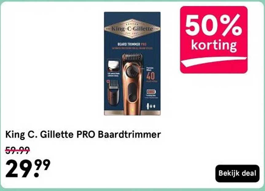 King C. Gillette PRO Baardtrimmer