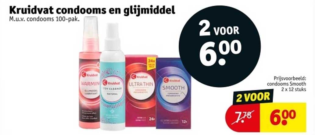 Kruidvat condomen en glijmiddel