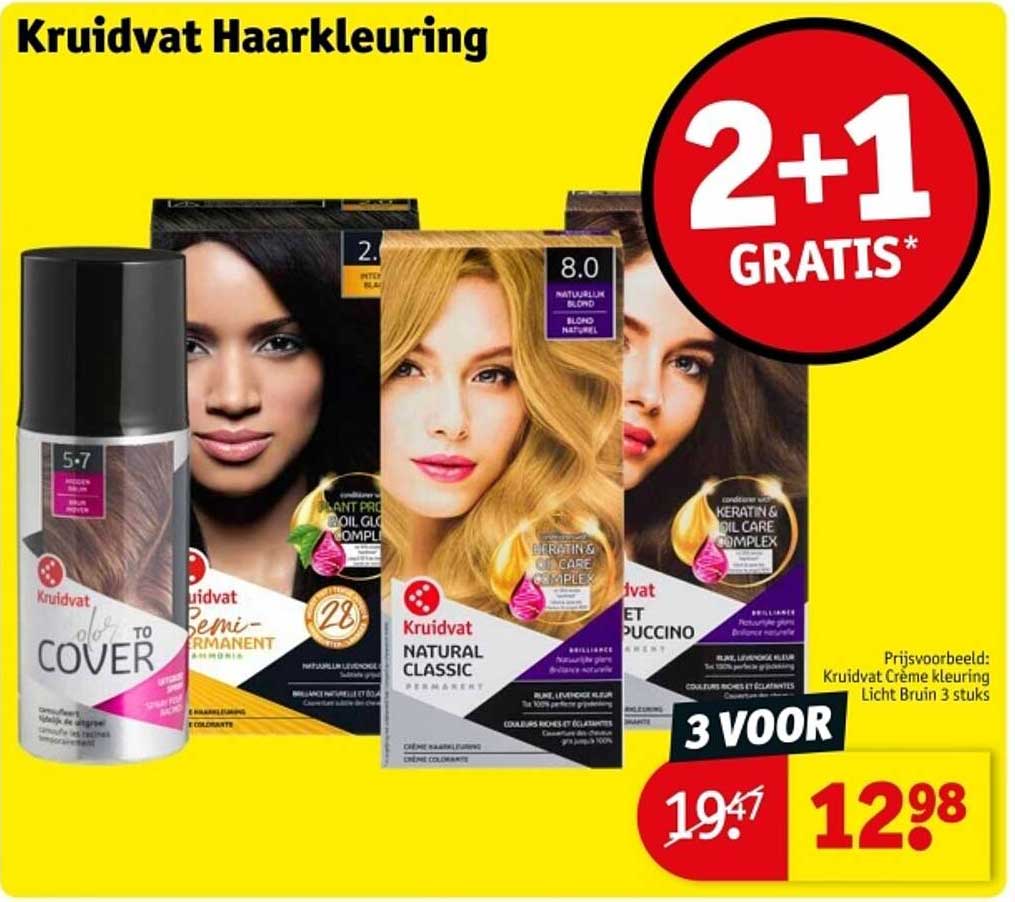 Kruidvat Haarkleuring 2+1 GRATIS
