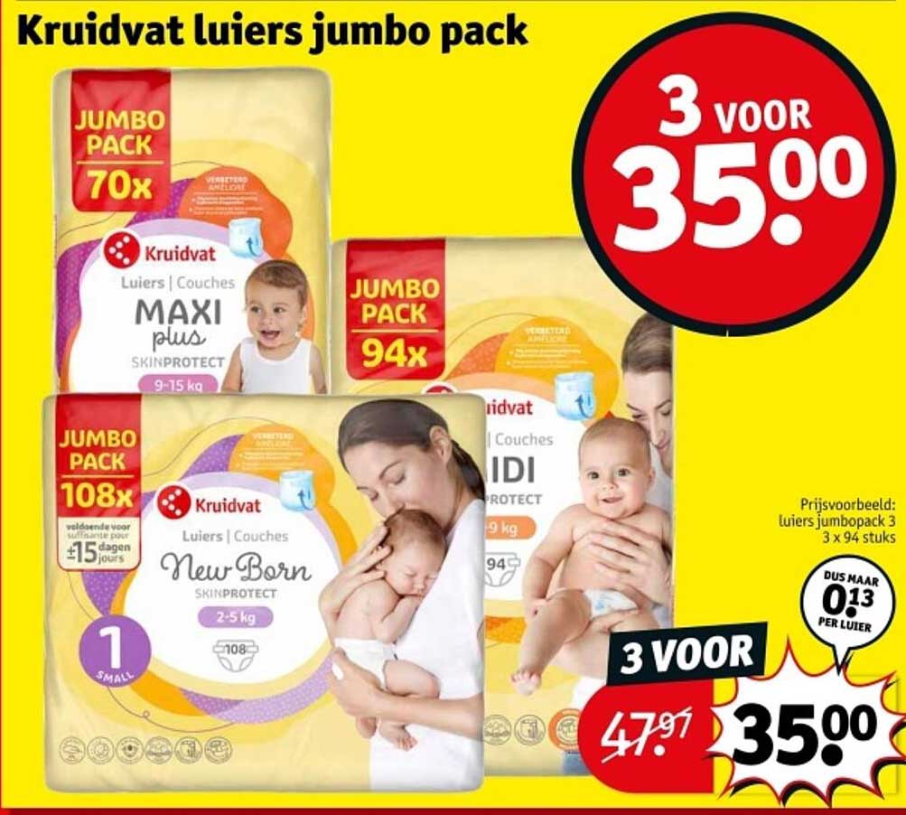 Kruidvat luiers jumbo pack