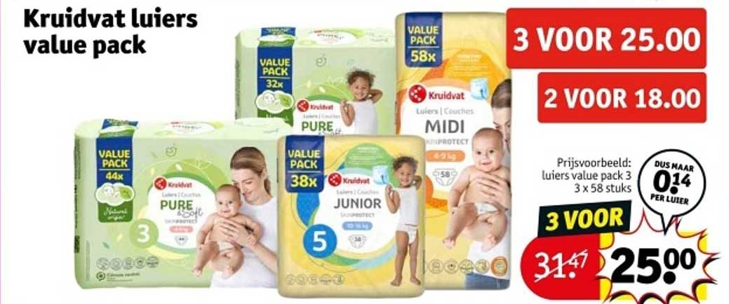 Kruidvat luiers value pack