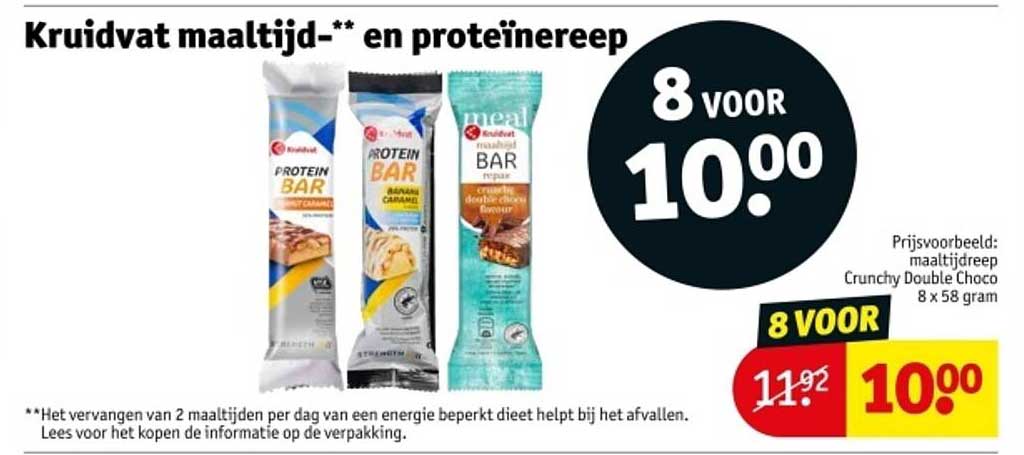 Kruidvat maaltijd-** en proteïnereep