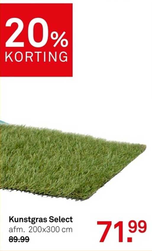 Kunstgras Select afm. 200x300 cm