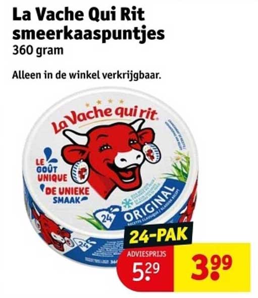 La Vache Qui Rit smeerkaaspuntjes 360 gram