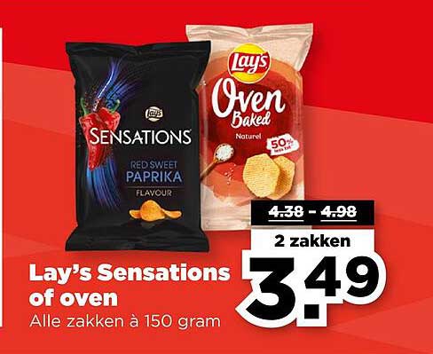 Lay’s Sensations of oven - Alle zakken à 150 gram