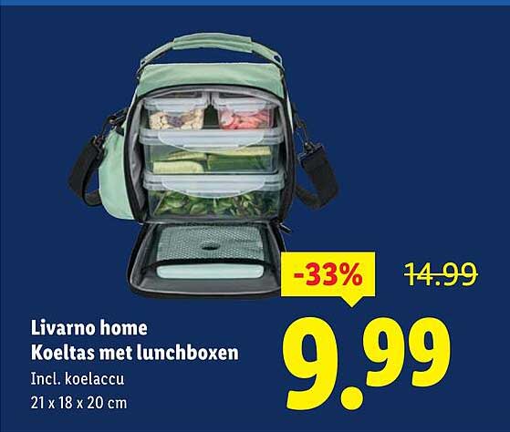 Livarno home Koeltas met lunchboxen