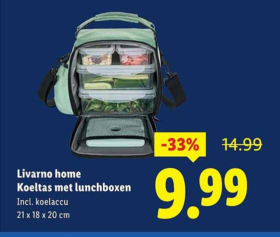 Livorno home Koeltas met lunchboxen