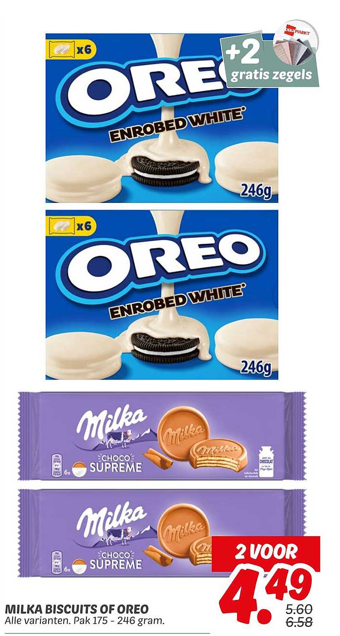 MILKA BISCUITS OF OREO