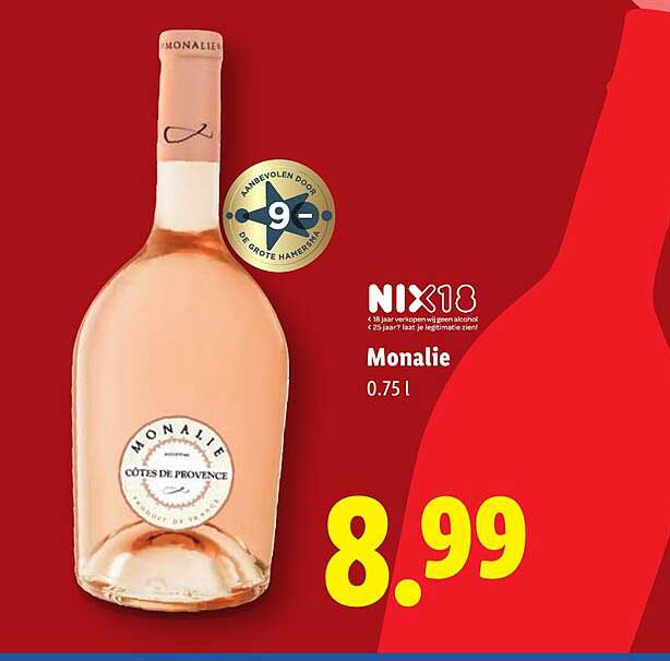 Monalie Côtes de Provence 0.75 L