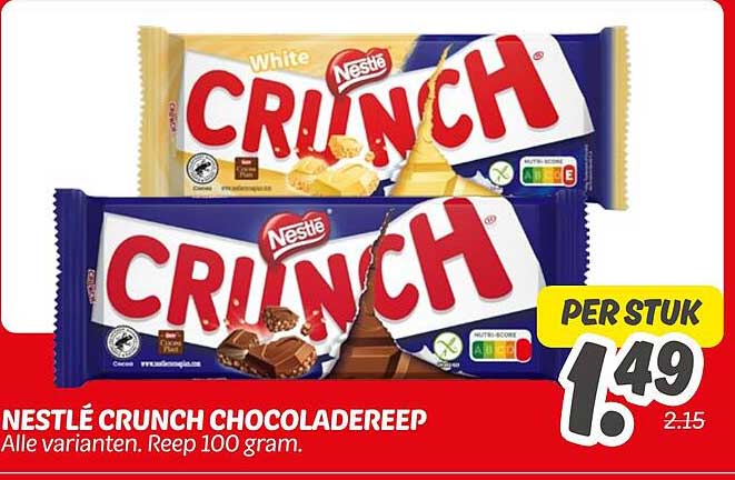 NESTLÉ CRUNCH CHOCOLADEREEP