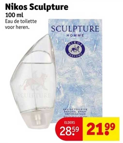 Nikos Sculpture 100 ml Eau de toilette voor heren.
