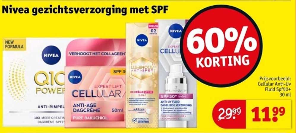 Nivea gezichtsverzorging met SPF