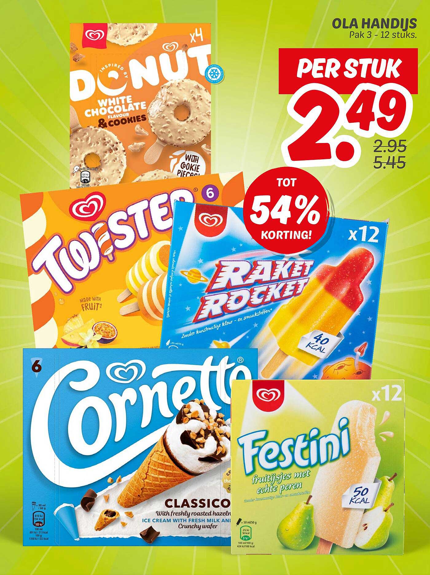 Ola Handijs per stuk 2,49, tot 54% korting!