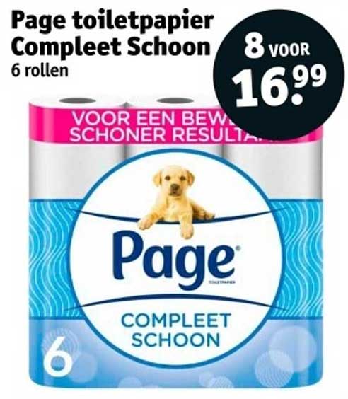 Page toiletpapier Compleet Schoon 6 rollen